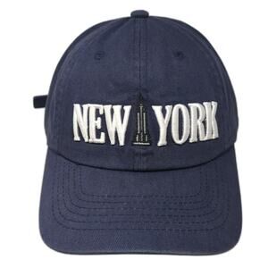 e by elidan Baseball Cap Blue One Size New York Empire State Building Hat